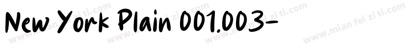 New York Plain 001.003字体转换